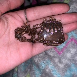 One of a kind necklace purse